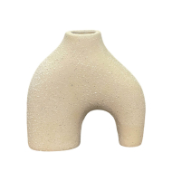 Vaso cerâmica bege georgia Vaso cerâmica bege georgia