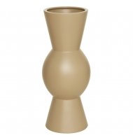 Vaso cerâmica bola central G bege fosco Vaso cerâmica bola central G bege fosco