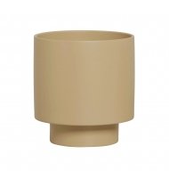 Vaso cerâmica camélia bege fosco Vaso cerâmica camélia bege fosco