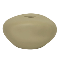Vaso cerâmica fosco bege orgânico Vaso cerâmica fosco bege orgânico
