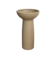 Vaso cerâmica G bege fosco freya Vaso cerâmica G bege fosco freya