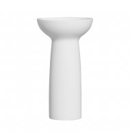 Vaso cerâmica M freya branco fosco Vaso cerâmica M freya branco fosco