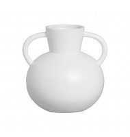 Vaso cerâmica M nórdico branco fosco Vaso cerâmica M nórdico branco fosco