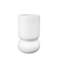 Vaso cerâmica oslo branco fosco Vaso cerâmica oslo branco fosco