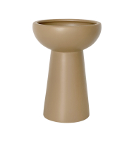 Vaso cerâmica fosca bege estocolmo M Vaso cerâmica fosca bege estocolmo M