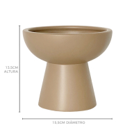 Vaso cerâmica fosca bege estocolmo P