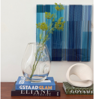 Vaso cristal orgânico redondo 