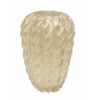 Vaso diMurano giovanna off white com ouro