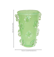 Vaso diMurano valentina verde pastel