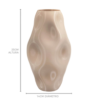 Vaso impresso em 3D amassos nude