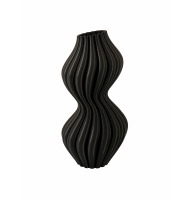 Vaso impresso em 3D orgânico preto Vaso impresso em 3D orgânico preto