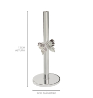 Vaso prata com borboleta