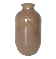 Vaso vidro alto bege Vaso vidro alto bege