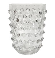 Vaso vidro bolas relevo Vaso vidro bolas relevo
