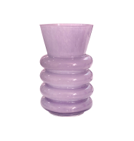 Vaso vidro canelado lilás Vaso vidro canelado lilás