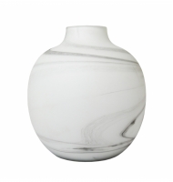 Vaso vidro fosco branco G Vaso vidro fosco branco G