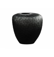 Vaso vidro fosco cinza orgânico Vaso vidro fosco cinza orgânico