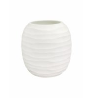 Vaso vidro waves branco fosco Vaso vidro waves branco fosco