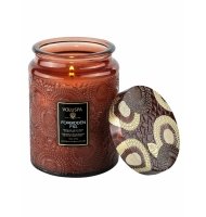 Vela pote vidro G 100H Relevo Forbidden Fig  Vela pote vidro G 100H Relevo Forbidden Fig