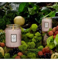 Vela Voluspa pote vidro G 100H relevo panjore lychee