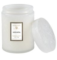 Vela Voluspa pote vidro P 50H relevo mokara Vela Voluspa pote vidro P 50H relevo mokara