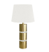 Abajur metal dourado detalhe vidro 