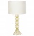 Abajur murano bolas transparente com ouro