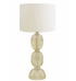 Abajur murano milano transparente com ouro