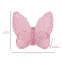 Borboleta cristal textura quadriculada rosa claro 