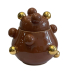 Caixinha Bruxelas ouro marrom 