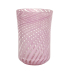 Copo de murano filigrana rosa torcido Copo de murano filigrana rosa torcido
