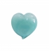 Coração murano azul turquesa