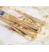 Faqueiro Lace St James dourado 48 peças