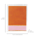 Quadro acrílico com gravura laranja e rosa claro Quadro acrílico com gravura laranja e rosa claro