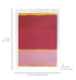 Quadro acrílico gravura pink, rosa e amarelo