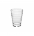 Set 4 copos cristal para água com textura quadriculada