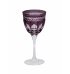 Taça cristal lapidado Mozart vinho tinto berinjela