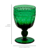 Taça cristal lapidado Mozart laranjeiras verde 