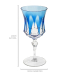 Taça cristal Mozart vinho tinto azul claro