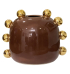 Vaso Ana com ouro marrom