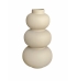 Vaso cerâmica bolas bege claro alto