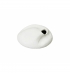 Vaso cerâmica branco escultura P