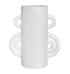 Vaso cerâmica fosca branco alças 