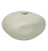 Vaso cerâmica fosco off white orgânico 
