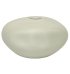 Vaso cerâmica fosco off white orgânico 