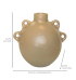 Vaso cerâmica fosca bege argolas laterais Vaso cerâmica fosca bege argolas laterais
