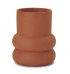 Vaso cimento alto terracota rings