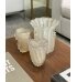 Vaso diMurano francesca M off white com ouro