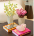 Vaso diMurano francesca M off white com ouro