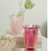 Vaso diMurano francesca P pink com ouro